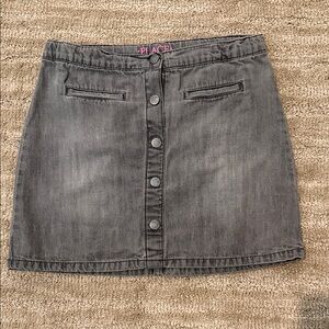 Place Kids's Charcoal Button-Up Skirt